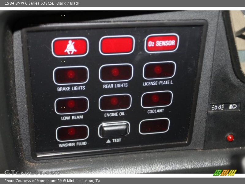 Controls of 1984 6 Series 633CSi
