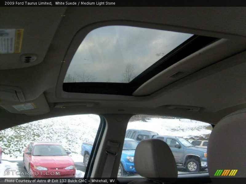 White Suede / Medium Light Stone 2009 Ford Taurus Limited