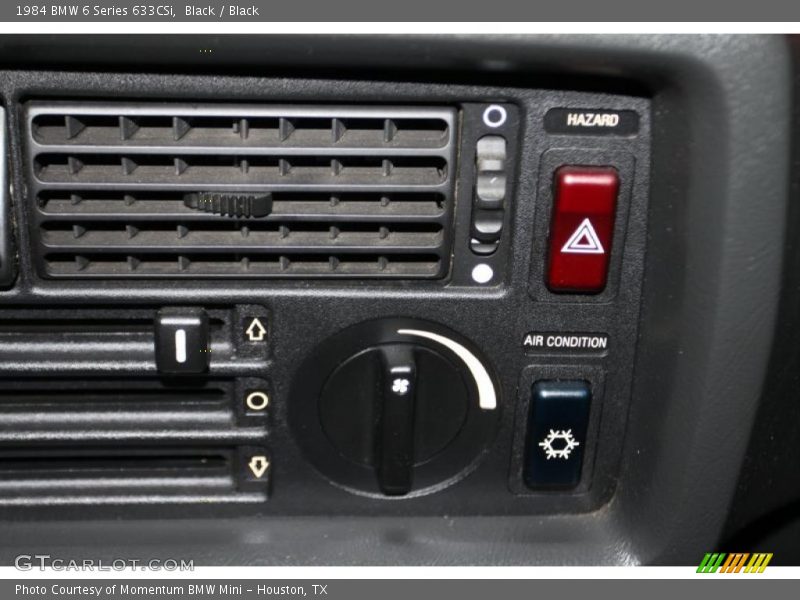 Controls of 1984 6 Series 633CSi