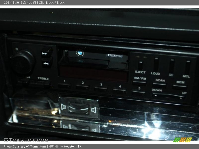 Black / Black 1984 BMW 6 Series 633CSi