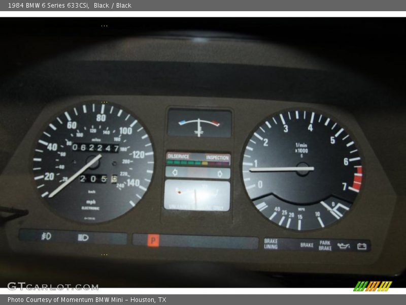  1984 6 Series 633CSi 633CSi Gauges