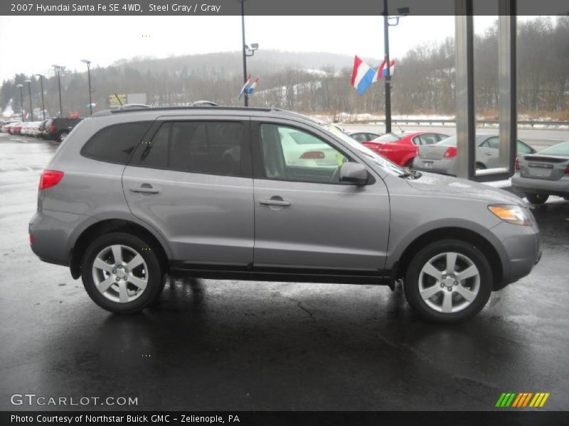 Steel Gray / Gray 2007 Hyundai Santa Fe SE 4WD