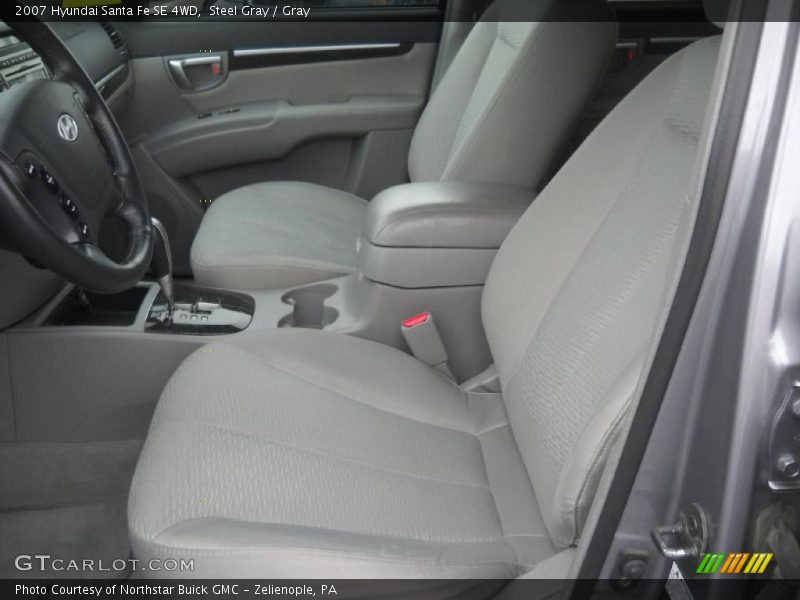 Steel Gray / Gray 2007 Hyundai Santa Fe SE 4WD