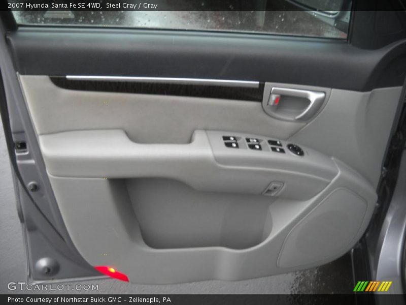 Steel Gray / Gray 2007 Hyundai Santa Fe SE 4WD