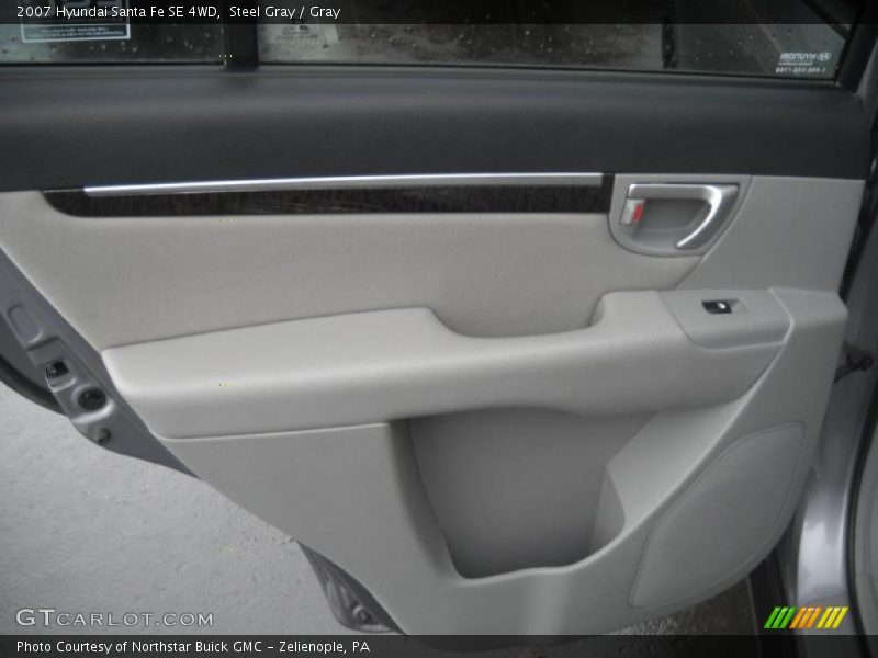 Steel Gray / Gray 2007 Hyundai Santa Fe SE 4WD