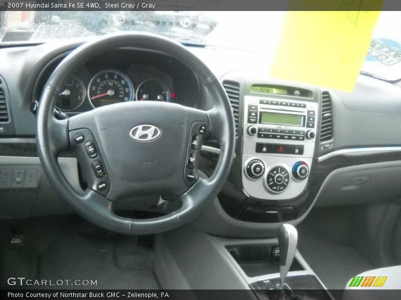 Steel Gray / Gray 2007 Hyundai Santa Fe SE 4WD