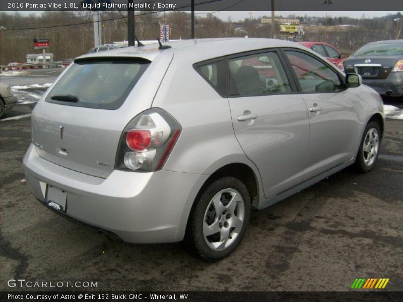 Liquid Platinum Metallic / Ebony 2010 Pontiac Vibe 1.8L