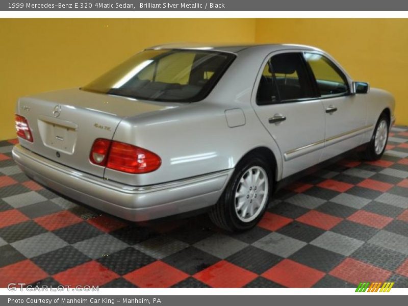 Brilliant Silver Metallic / Black 1999 Mercedes-Benz E 320 4Matic Sedan