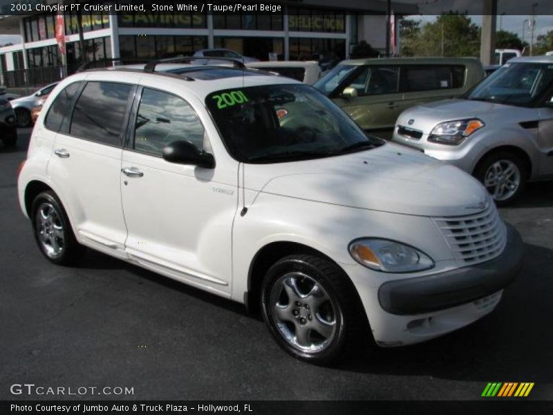 Stone White / Taupe/Pearl Beige 2001 Chrysler PT Cruiser Limited