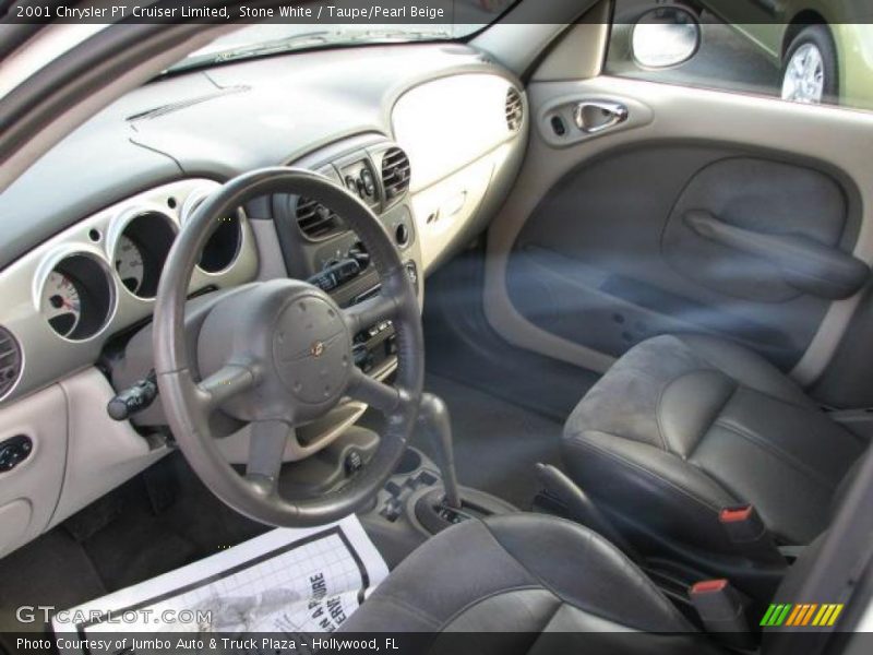 Stone White / Taupe/Pearl Beige 2001 Chrysler PT Cruiser Limited