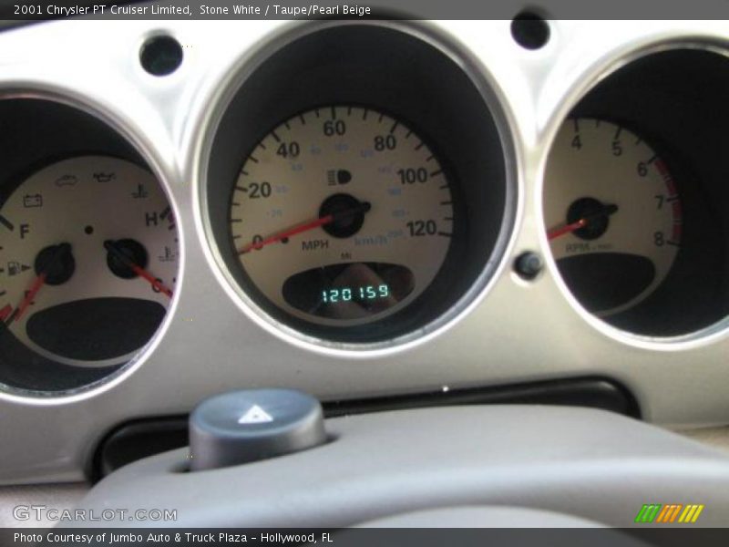 Stone White / Taupe/Pearl Beige 2001 Chrysler PT Cruiser Limited