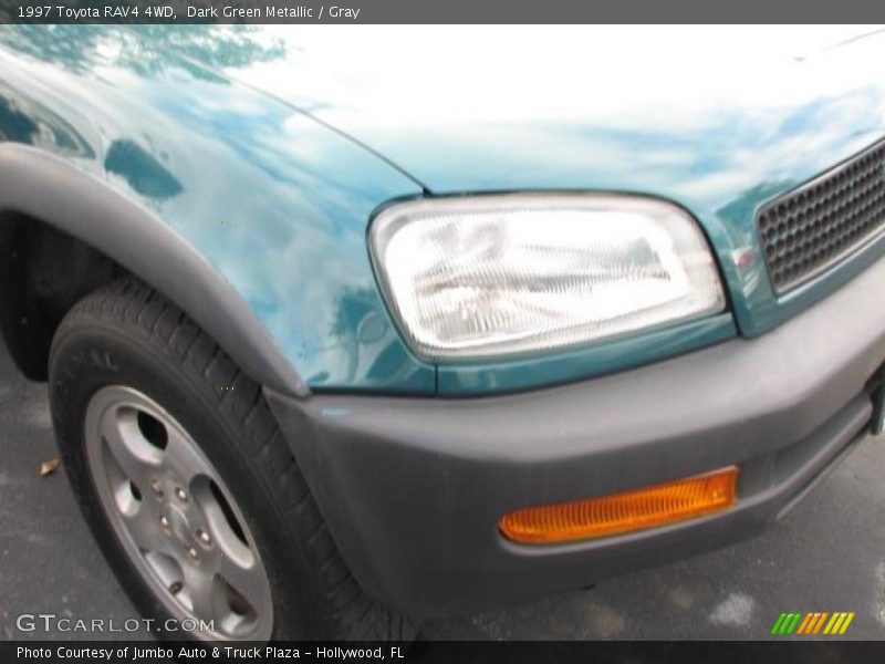Dark Green Metallic / Gray 1997 Toyota RAV4 4WD