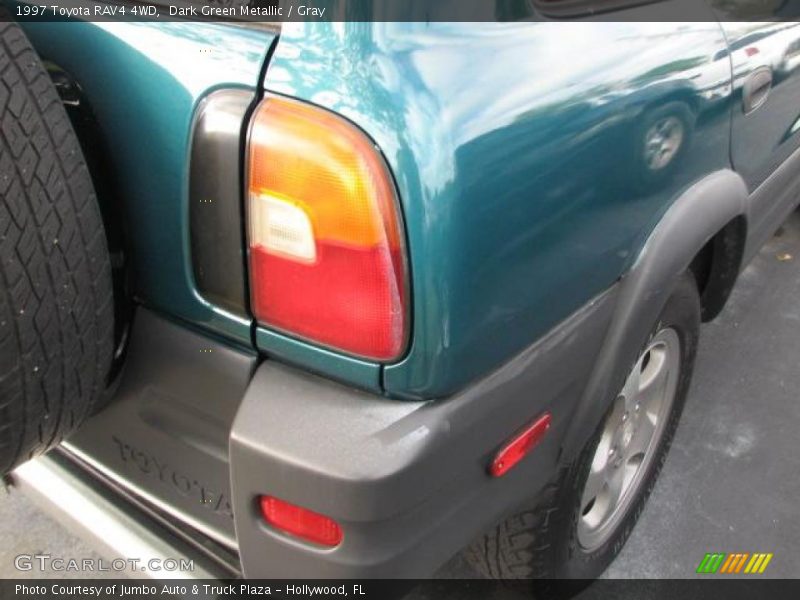 Dark Green Metallic / Gray 1997 Toyota RAV4 4WD