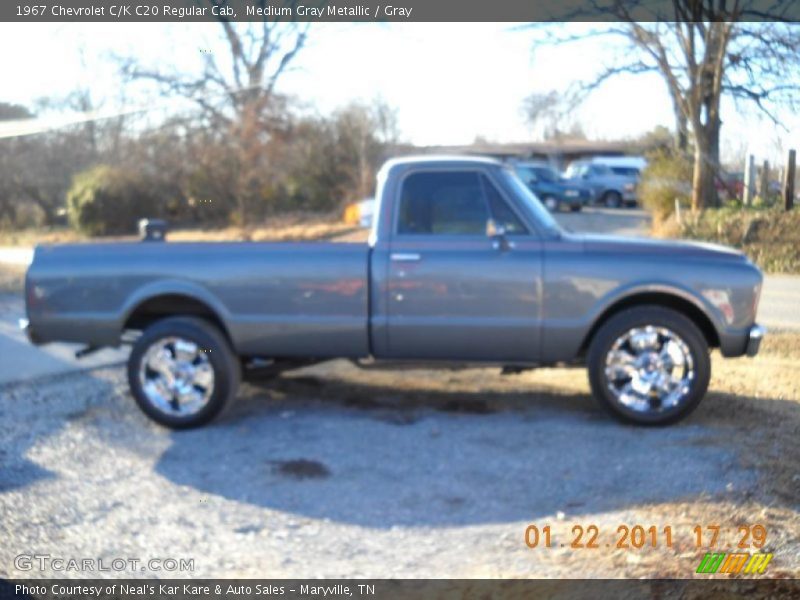 Medium Gray Metallic / Gray 1967 Chevrolet C/K C20 Regular Cab