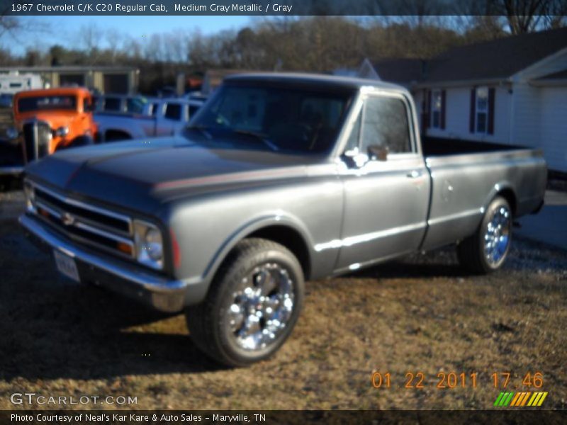 Medium Gray Metallic / Gray 1967 Chevrolet C/K C20 Regular Cab