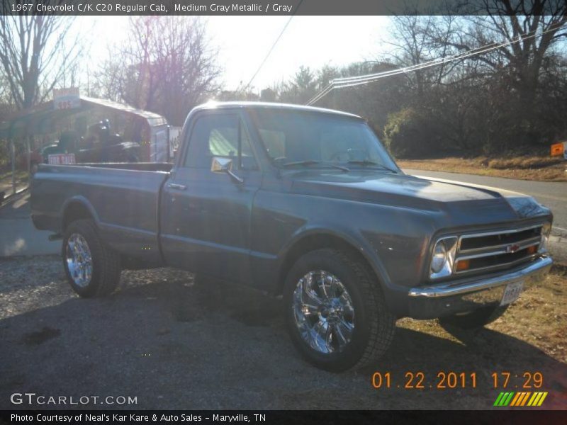 Medium Gray Metallic / Gray 1967 Chevrolet C/K C20 Regular Cab