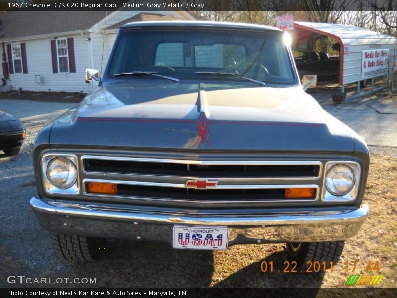 Medium Gray Metallic / Gray 1967 Chevrolet C/K C20 Regular Cab