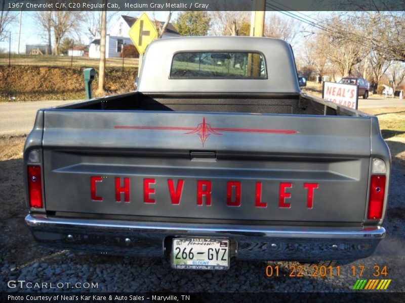 Medium Gray Metallic / Gray 1967 Chevrolet C/K C20 Regular Cab