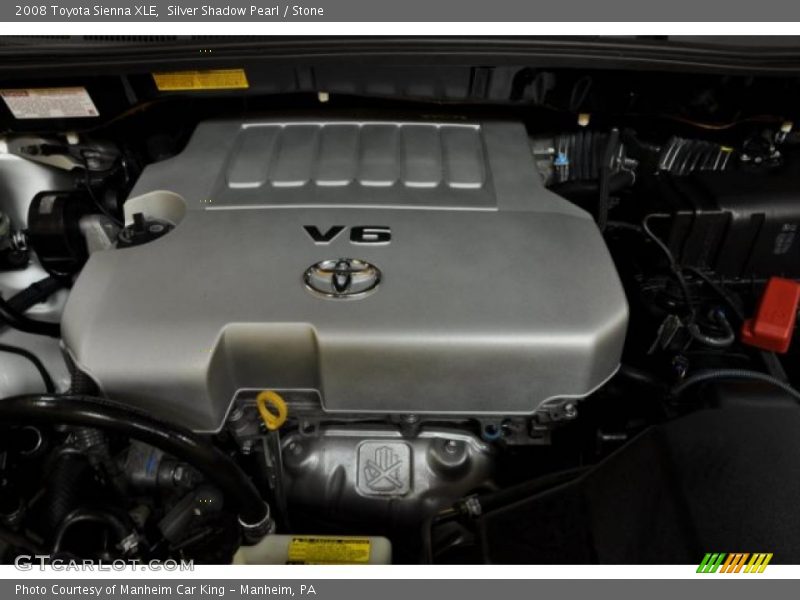 Silver Shadow Pearl / Stone 2008 Toyota Sienna XLE