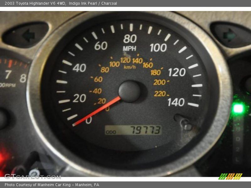 Indigo Ink Pearl / Charcoal 2003 Toyota Highlander V6 4WD