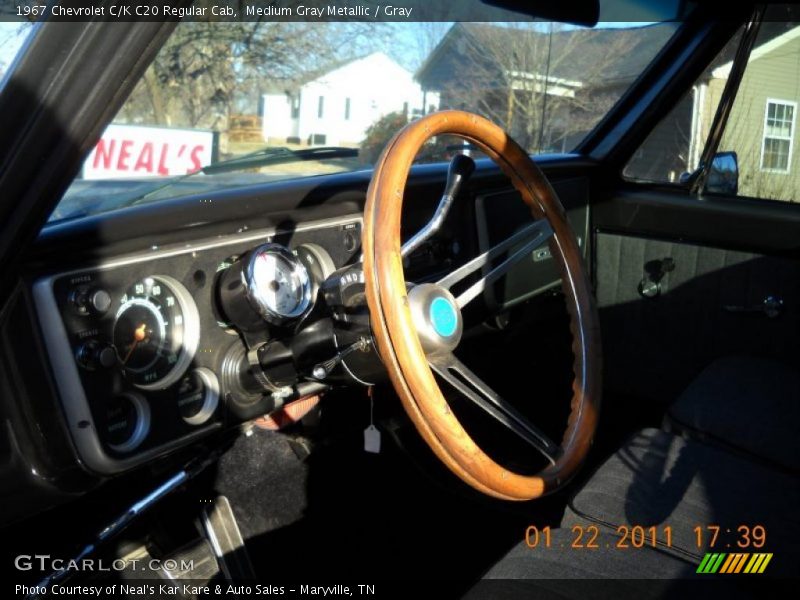 Medium Gray Metallic / Gray 1967 Chevrolet C/K C20 Regular Cab