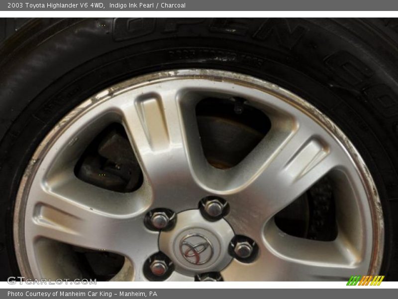Indigo Ink Pearl / Charcoal 2003 Toyota Highlander V6 4WD
