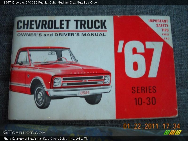 Medium Gray Metallic / Gray 1967 Chevrolet C/K C20 Regular Cab