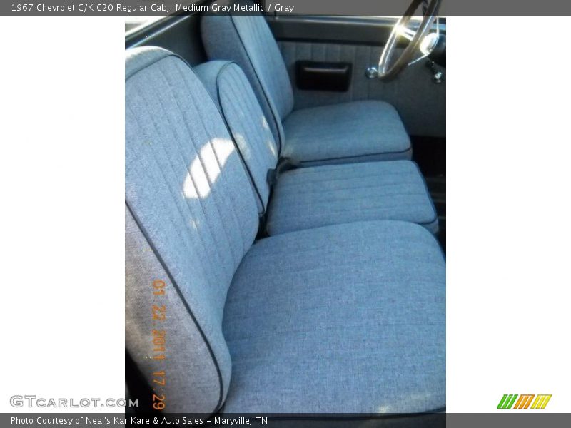 Medium Gray Metallic / Gray 1967 Chevrolet C/K C20 Regular Cab