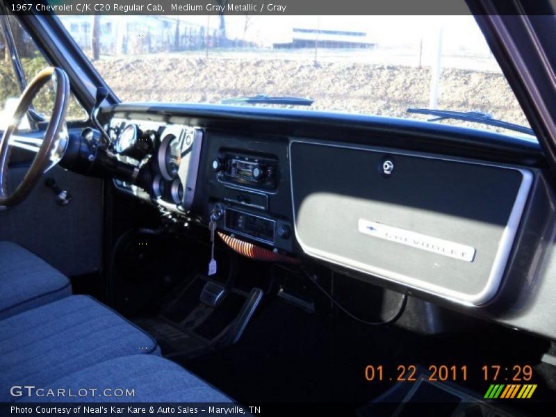 Medium Gray Metallic / Gray 1967 Chevrolet C/K C20 Regular Cab