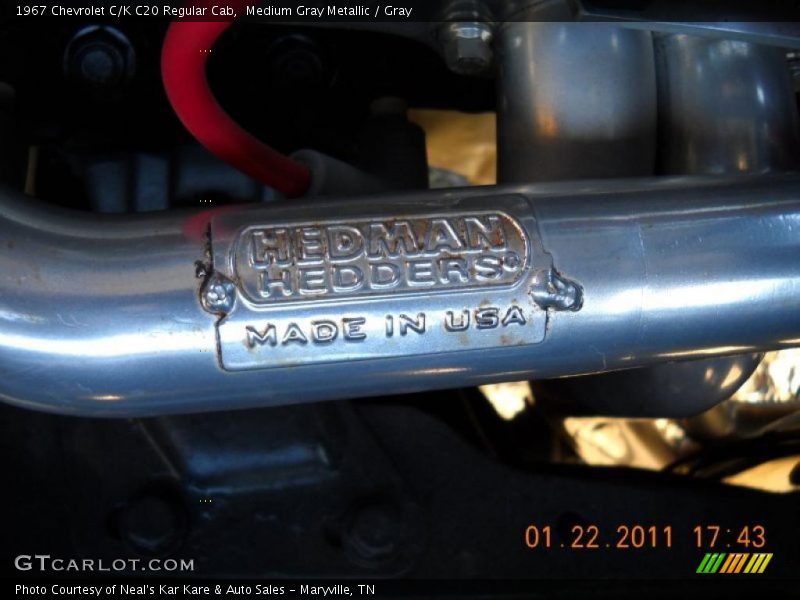 Medium Gray Metallic / Gray 1967 Chevrolet C/K C20 Regular Cab