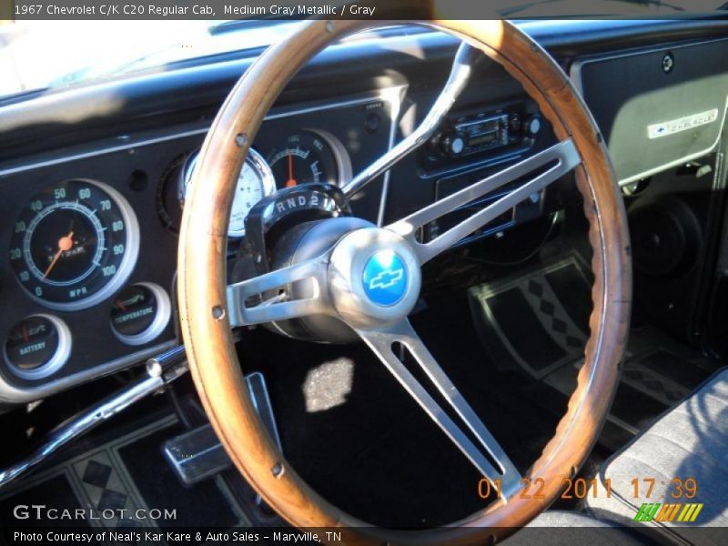 Medium Gray Metallic / Gray 1967 Chevrolet C/K C20 Regular Cab
