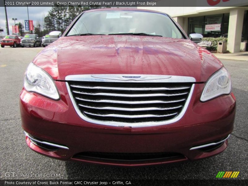 Deep Cherry Red Crystal Pearl / Black/Light Frost Beige 2011 Chrysler 200 Limited