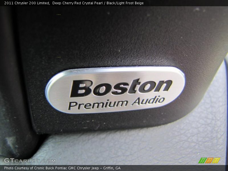 Deep Cherry Red Crystal Pearl / Black/Light Frost Beige 2011 Chrysler 200 Limited