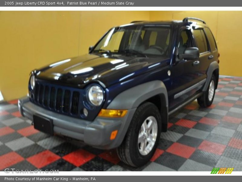 Patriot Blue Pearl / Medium Slate Gray 2005 Jeep Liberty CRD Sport 4x4