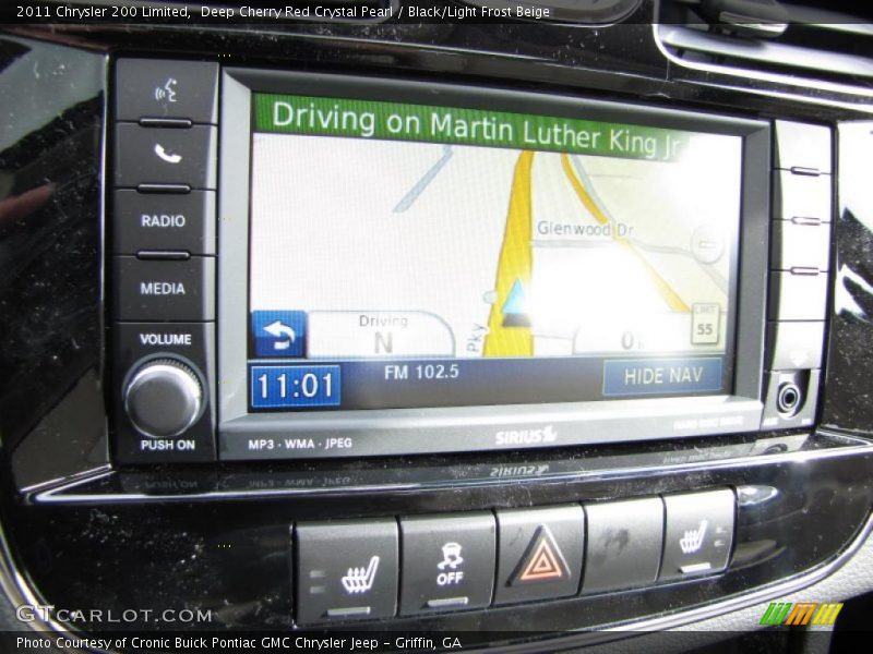 Navigation of 2011 200 Limited