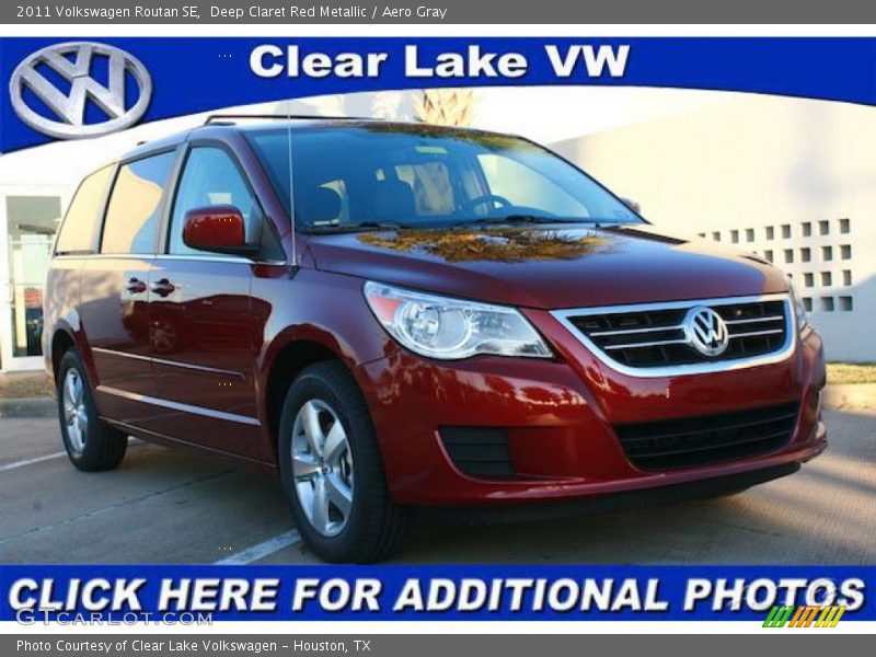 Deep Claret Red Metallic / Aero Gray 2011 Volkswagen Routan SE