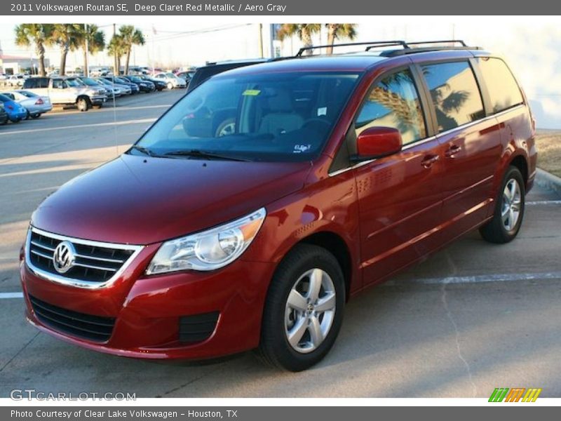 Deep Claret Red Metallic / Aero Gray 2011 Volkswagen Routan SE