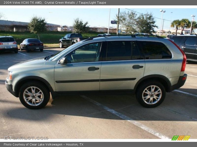 Crystal Green Metallic / Taupe/Light Taupe 2004 Volvo XC90 T6 AWD