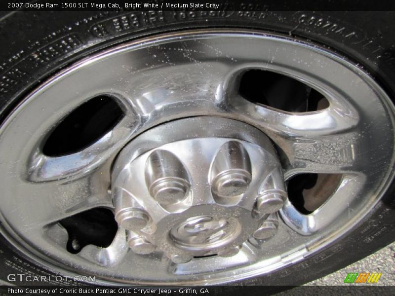Bright White / Medium Slate Gray 2007 Dodge Ram 1500 SLT Mega Cab