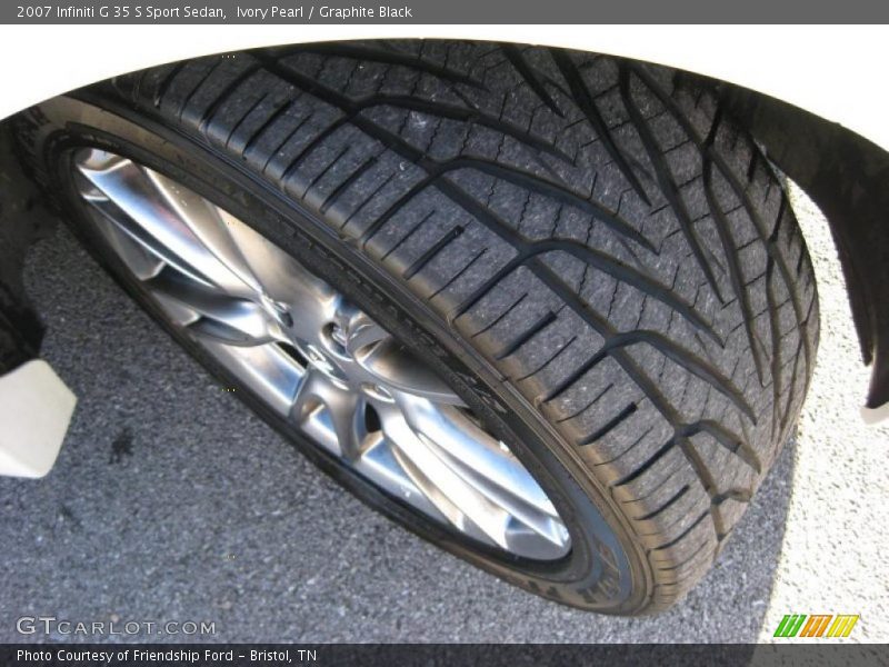Ivory Pearl / Graphite Black 2007 Infiniti G 35 S Sport Sedan