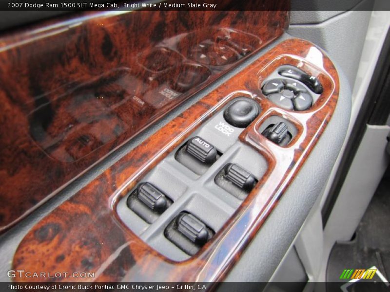 Bright White / Medium Slate Gray 2007 Dodge Ram 1500 SLT Mega Cab