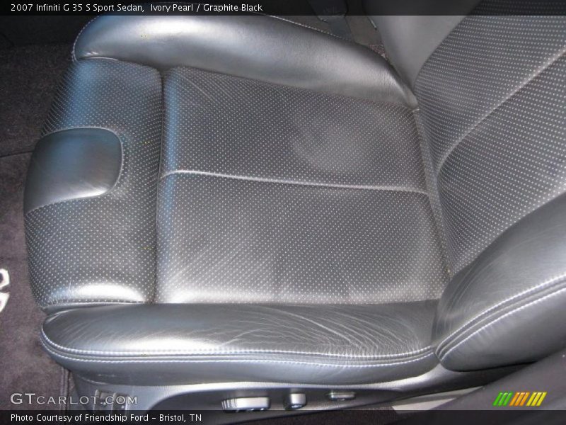 Ivory Pearl / Graphite Black 2007 Infiniti G 35 S Sport Sedan