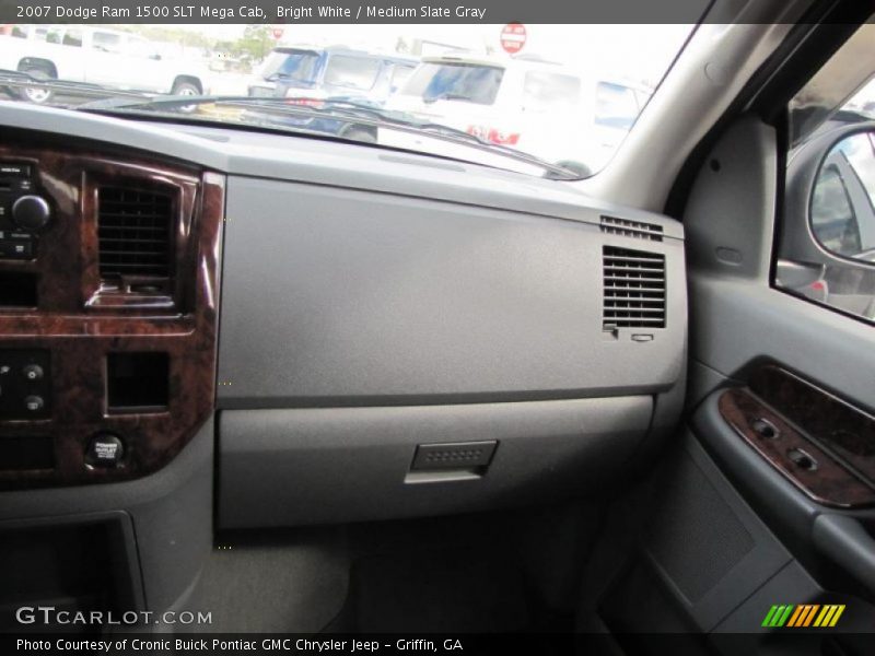 Bright White / Medium Slate Gray 2007 Dodge Ram 1500 SLT Mega Cab
