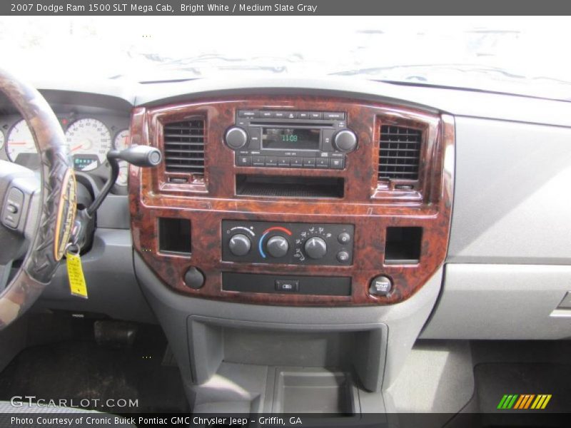 Bright White / Medium Slate Gray 2007 Dodge Ram 1500 SLT Mega Cab