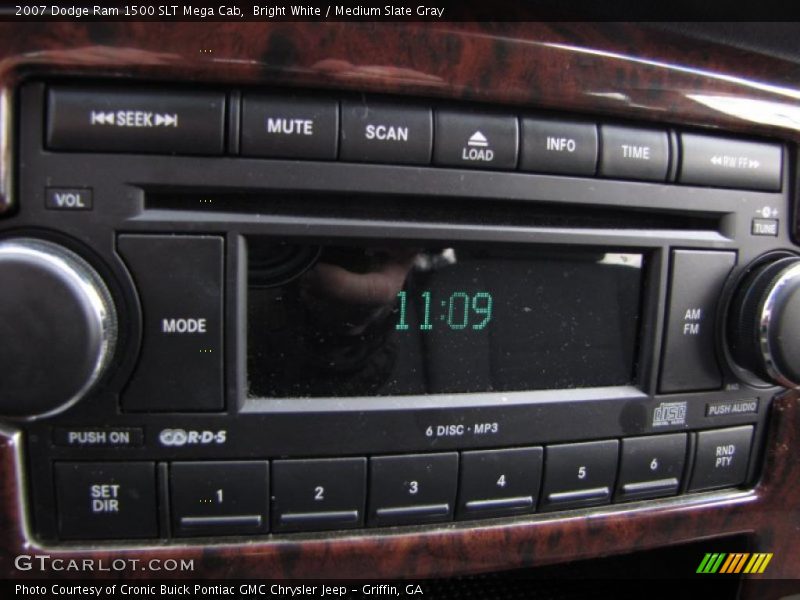 Bright White / Medium Slate Gray 2007 Dodge Ram 1500 SLT Mega Cab