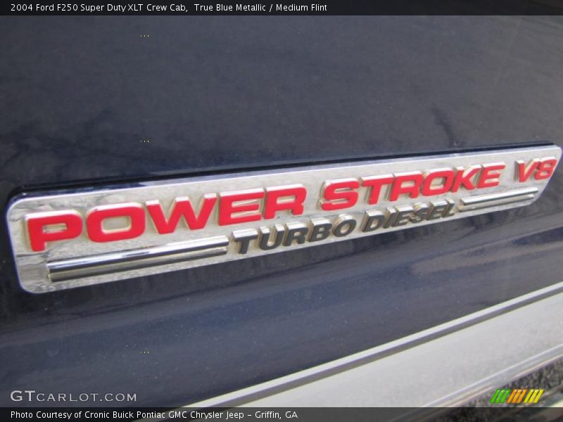 True Blue Metallic / Medium Flint 2004 Ford F250 Super Duty XLT Crew Cab
