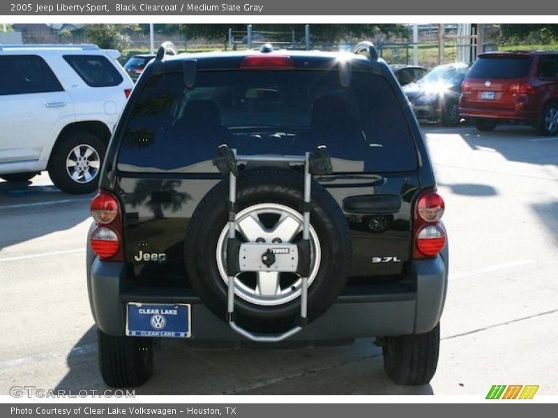 Black Clearcoat / Medium Slate Gray 2005 Jeep Liberty Sport
