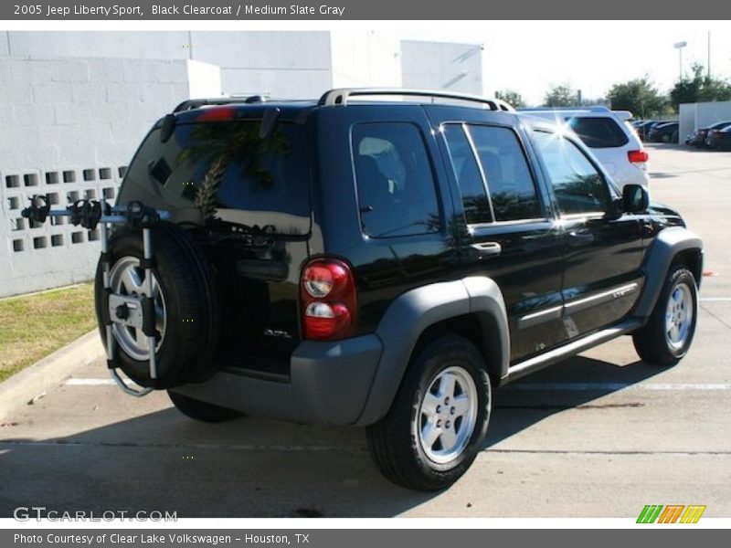 Black Clearcoat / Medium Slate Gray 2005 Jeep Liberty Sport