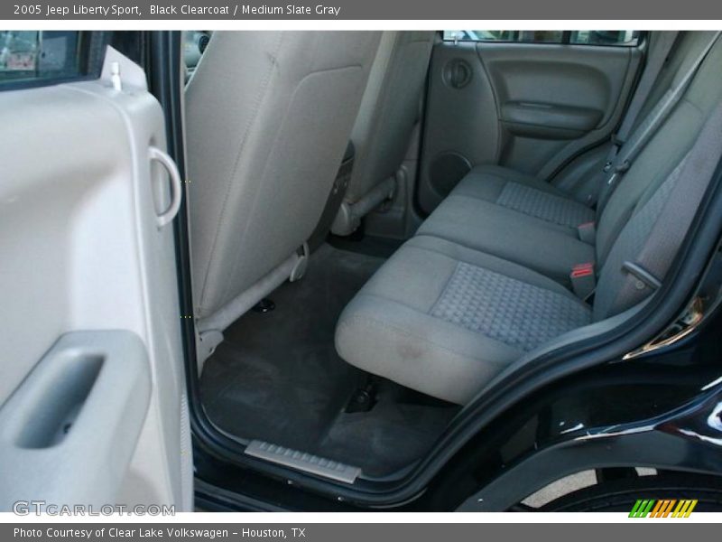 Black Clearcoat / Medium Slate Gray 2005 Jeep Liberty Sport