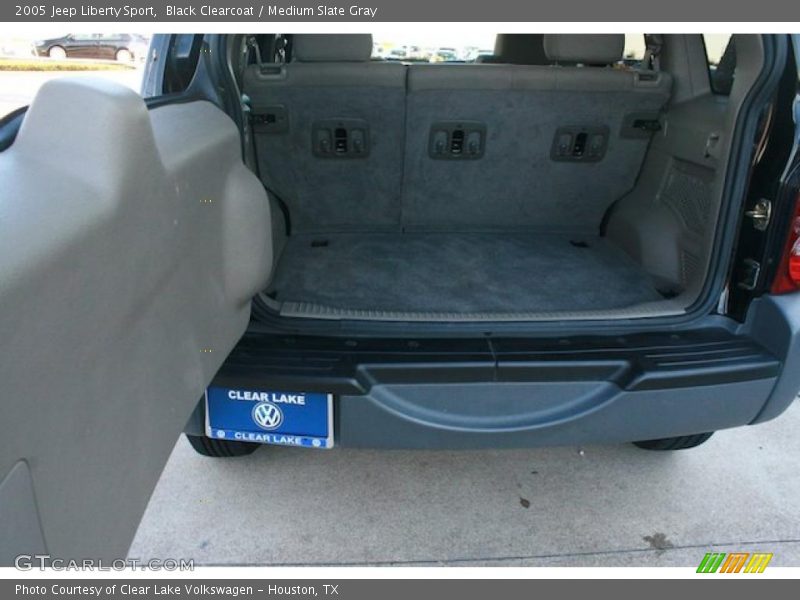 Black Clearcoat / Medium Slate Gray 2005 Jeep Liberty Sport